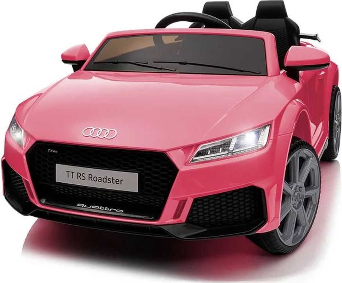 Elektrische kinderauto Audi TTRS 12V | Elektrische Kinderauto | auto voor kinderen Met afstandsbediening | Kinderauto (Roze)